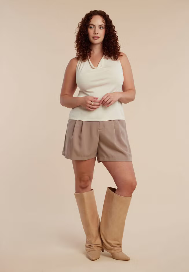 Fold Over Kitten Heel Boot | Eloquii