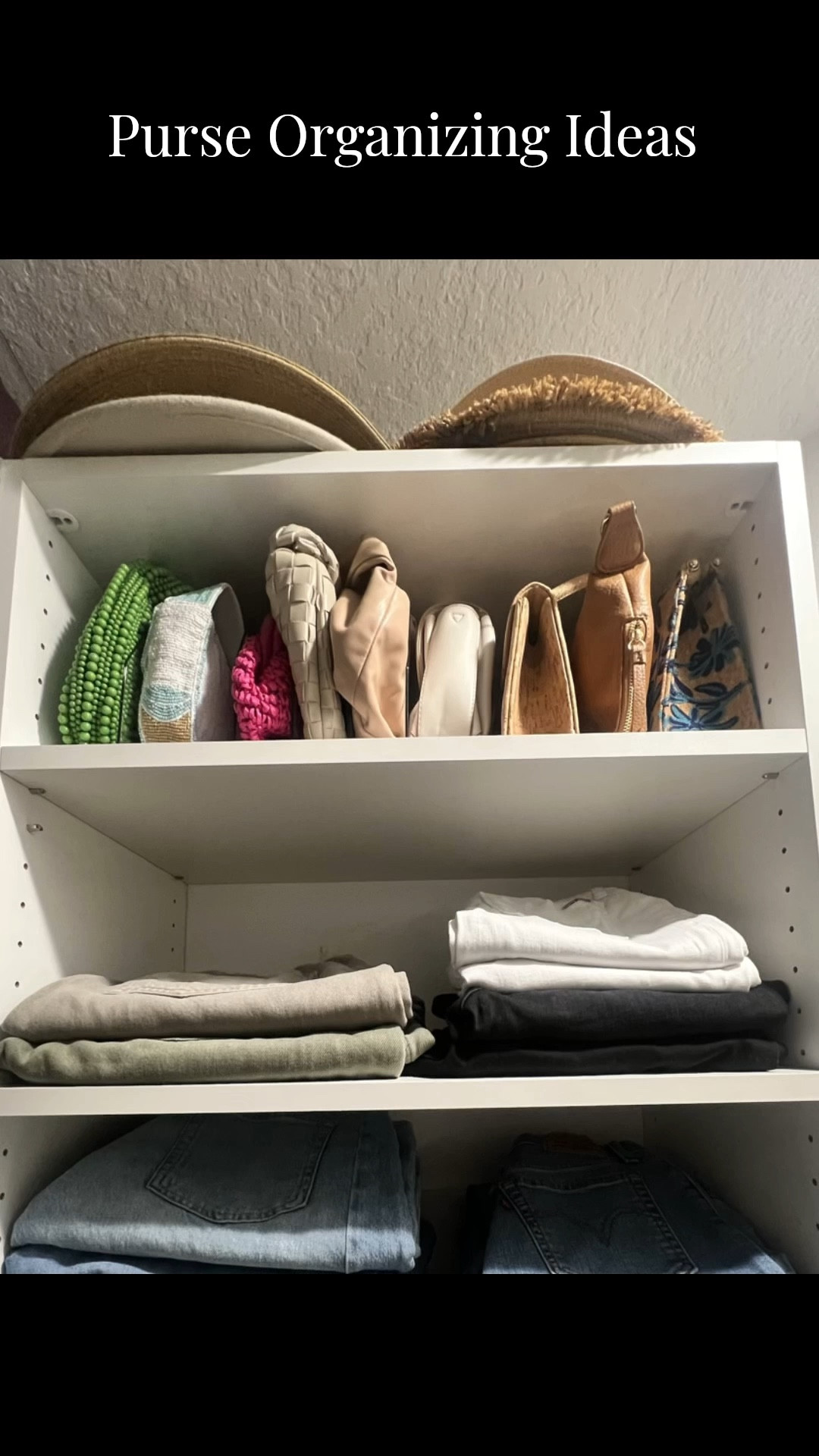 Purse storage is one of those little areas that can get messy fast because every bag is a different size, shape, and level of “why did I buy this but also I love it.”

A few purse organizing moments from client projects using simple favorites like shelf dividers, clear bins, and practical storage pieces that help bags stay upright, visible, and easy to grab.

Linking a few purse organization favorites here. 

#LTKmomlife #LTKselfcare #LTKHome