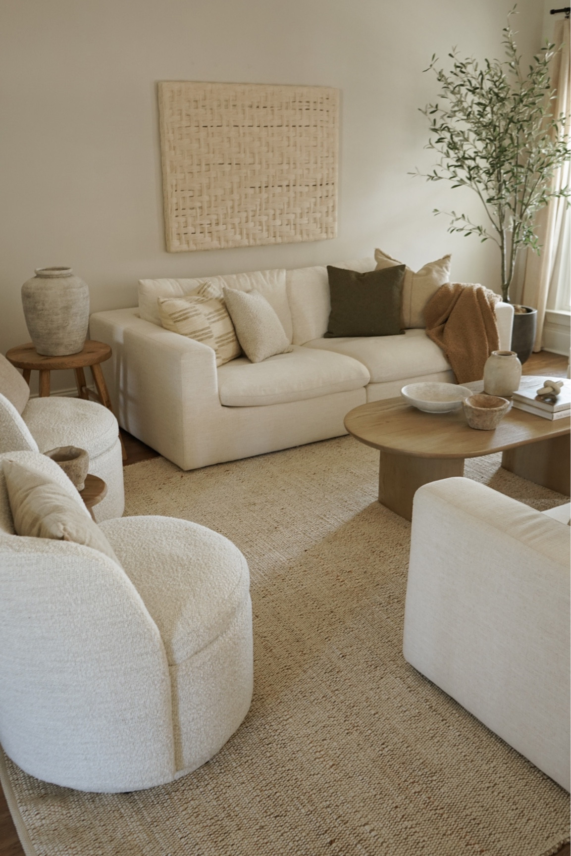 Living room
Accent chairs
Boucle chairs
Boucle swivel chairs
Coffee table
Wall art
Olive tree
Home decor 
Living room decor 

#LTKhome