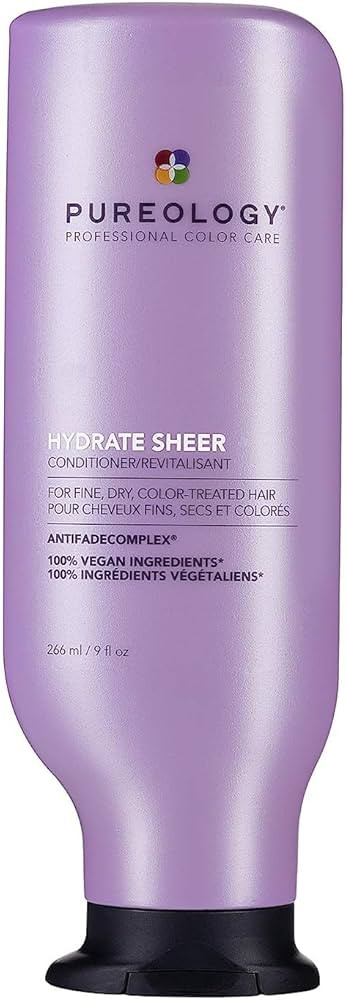 Pureology Hydrate Sheer Nourishing Conditioner | For Fine, Dry Color Treated Hair | Sulfate-Free ... | Amazon (US)