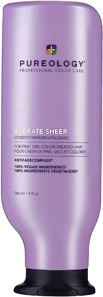 Pureology Hydrate Sheer Nourishing Conditioner | For Fine, Dry Color Treated Hair | Sulfate-Free ... | Amazon (US)