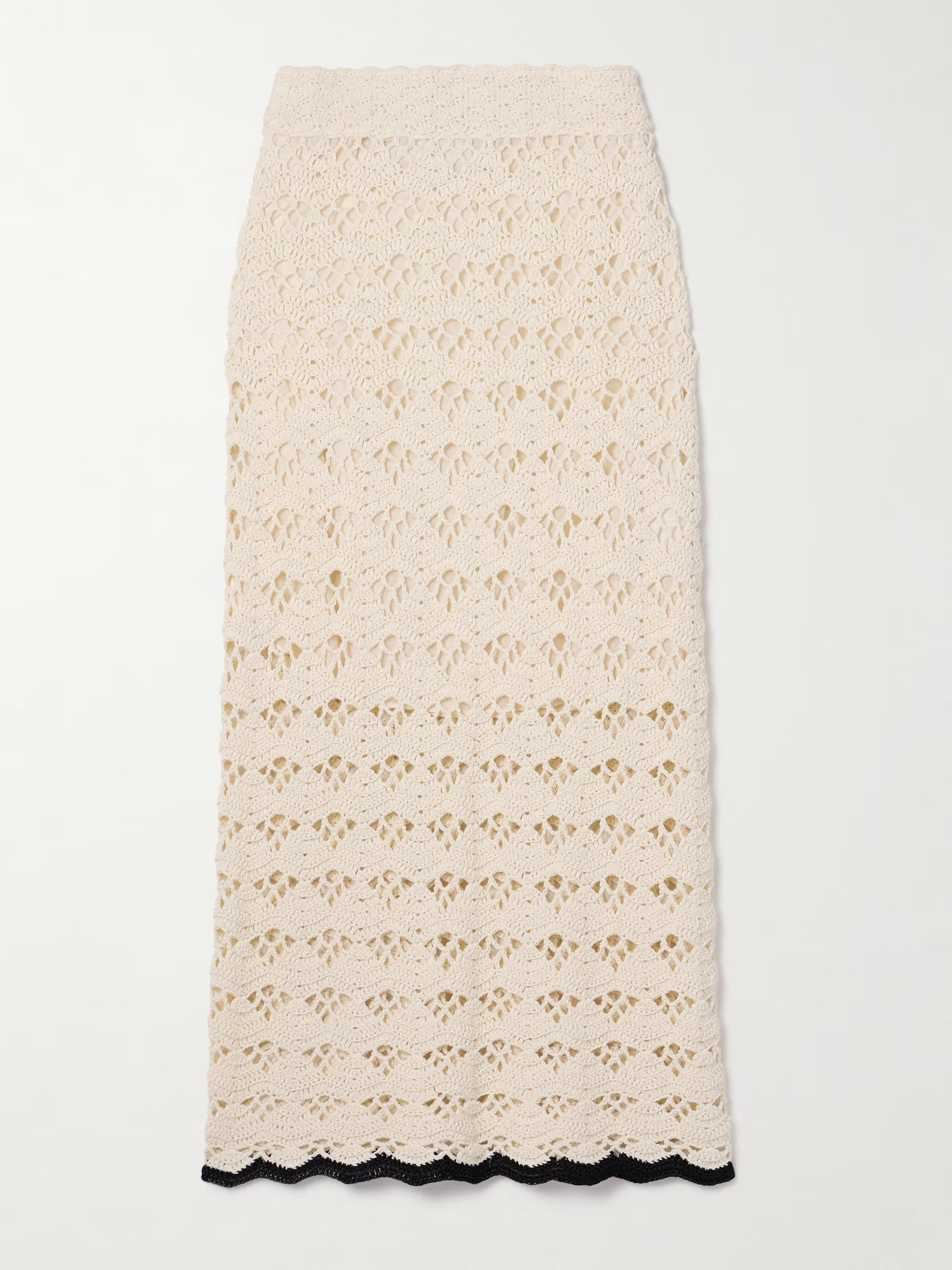 Rhiannon crocheted cotton midi skirt | NET-A-PORTER (UK & EU)