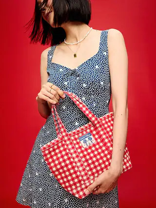 Old Navy x Disney Small Plaid Tote Bag | Old Navy (US)