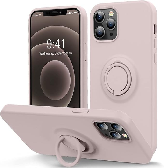 MOCCA Compatível com iPhone 12 Pro Max Phone Case 6.7 polegadas com Ring Kickstand | Forro de mi... | Amazon (US)