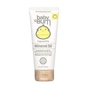 Sun Bum Baby Bum SPF 50 Sunscreen Lotion with Mineral UVA/UVB Face and Body Protection for Sensit... | Amazon (US)