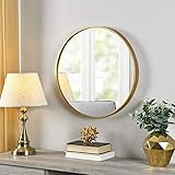 FirsTime & Co. Gold Beckham Round Mirror, American Crafted, Gold, 22 x 1.75 x 22 , | Amazon (US)