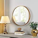 FirsTime & Co. Gold Beckham Round Mirror, American Crafted, Gold, 22 x 1.75 x 22 , | Amazon (US)