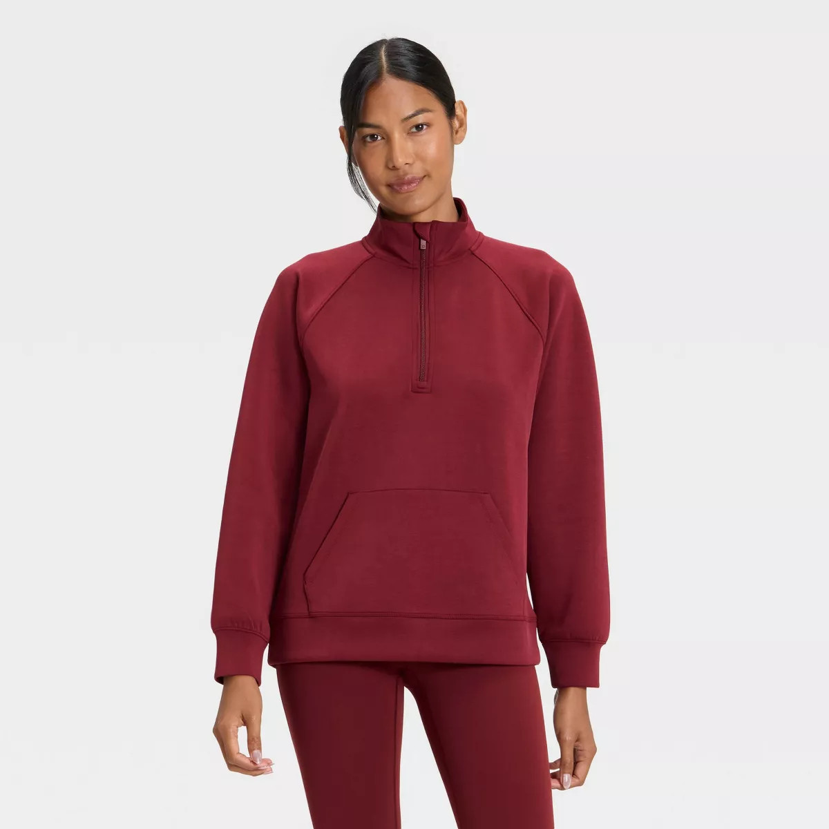 Women's Airy Sleek Legging Friendly Half Zip Sweatshirt - All In Motion™ | Target