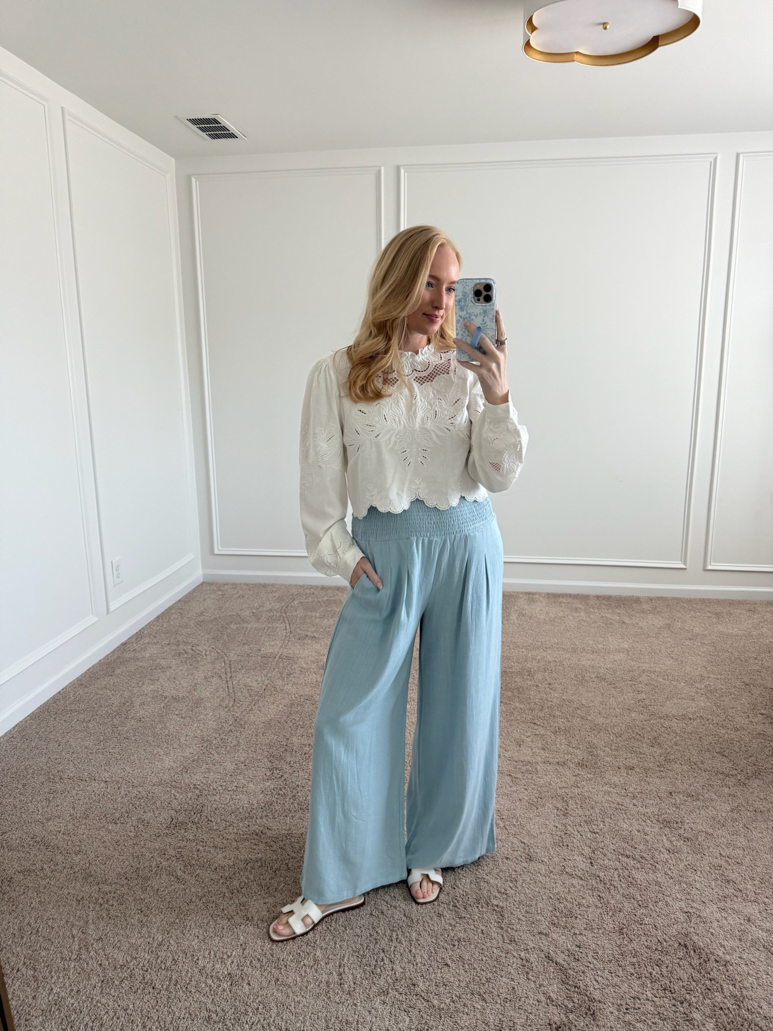 In love with the color of these Amazon pants! I paired them with this cute white top for a casual vacation look! Use my code STRAWBERRYCHIC20 for 20% off the top. Spring outfits // vacation outfits // resortwear // brunch outfits // daytime outfits // Amazon spring sale // petal & pup tops 

#LTKSeasonal #LTKTravel #LTKSaleAlert