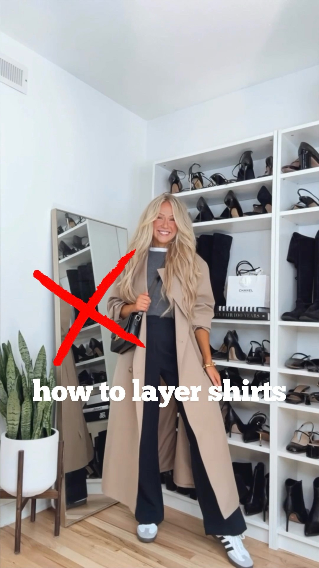 How to layer a white t-shirt under sweaters! 💫✨