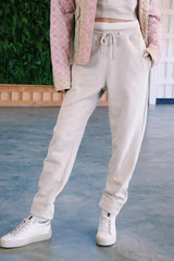 Coffee Date Colorblock Sweatpants, Natural | North & Main Clothing Company