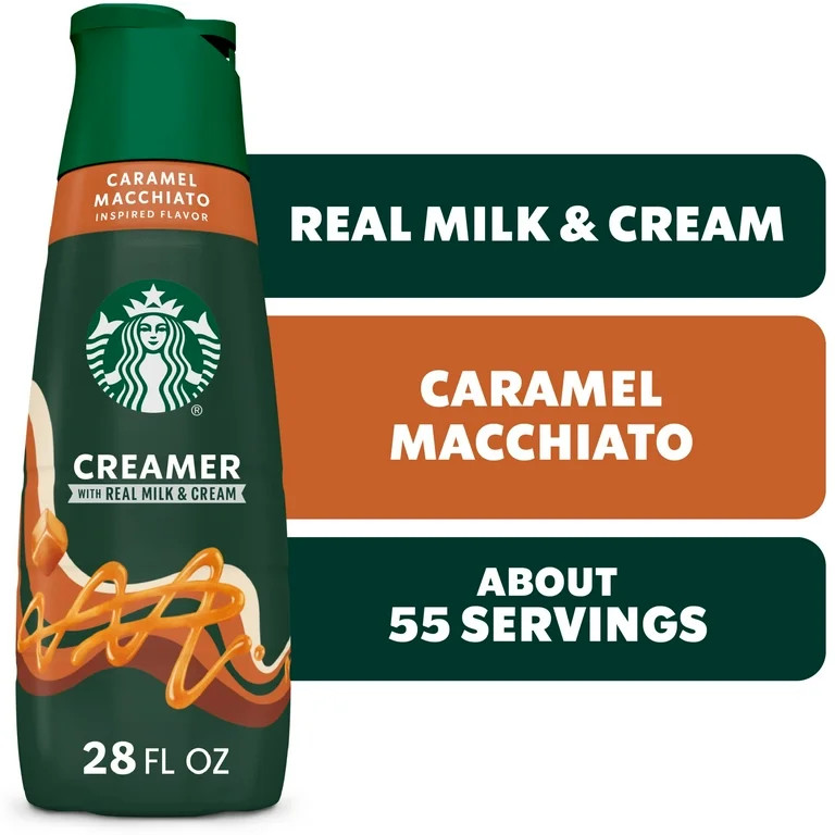 Starbucks Caramel Flavored Coffee Creamer, Inspired by Caramel Macchiato 28 fl oz | Walmart (US)