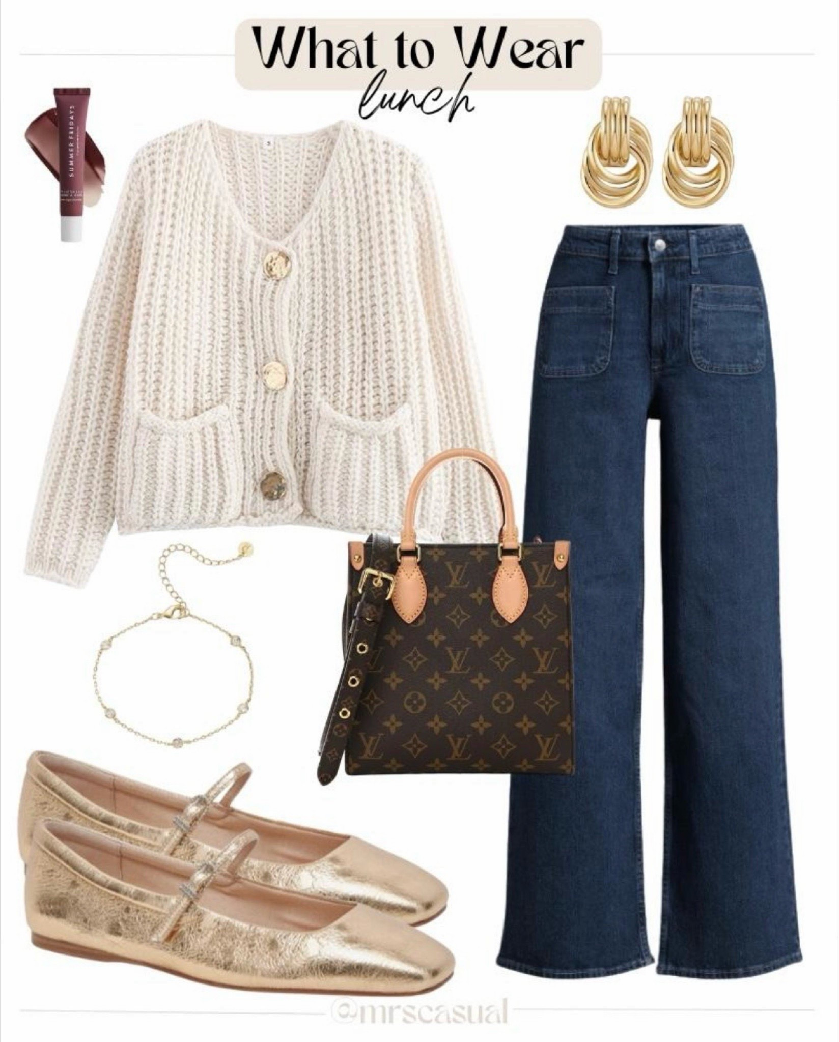 Perfect lunch outfit when you want to look cute but stay comfortable — these jeans are SO good 🔗⬇️

#LTKgrwm #LTKmomlife #LTKOver40