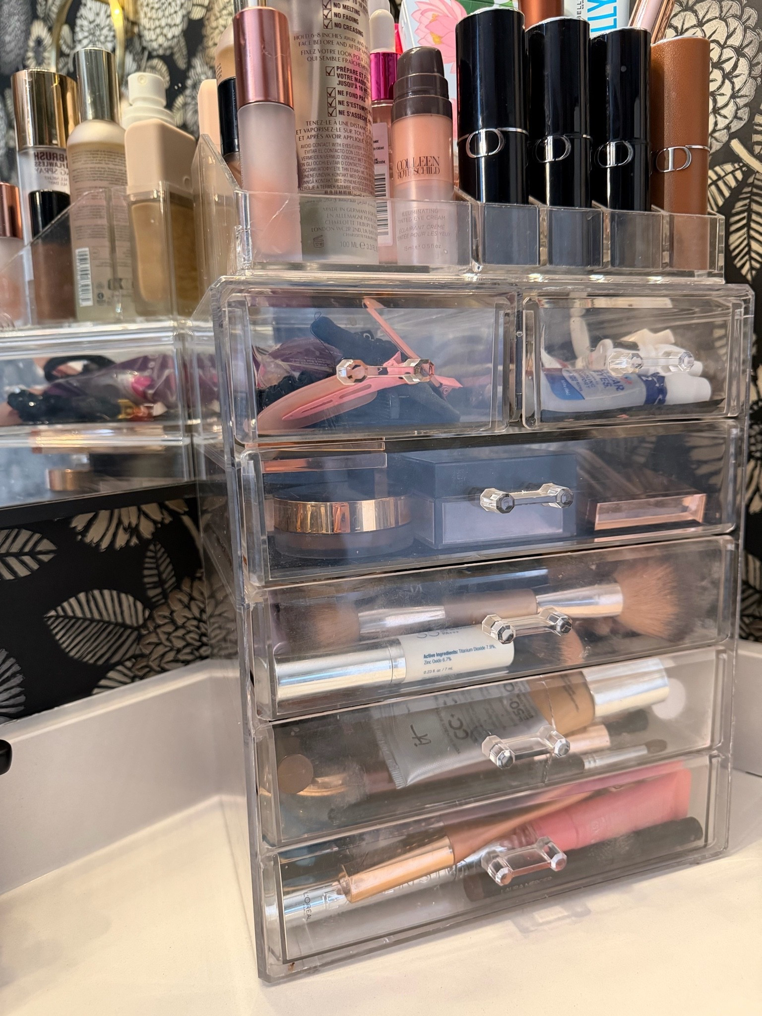I have this makeup organizer for several years and I love love it. It works great and it looks great.

#LTKOver40 #LTKgrwm #LTKSaleAlert