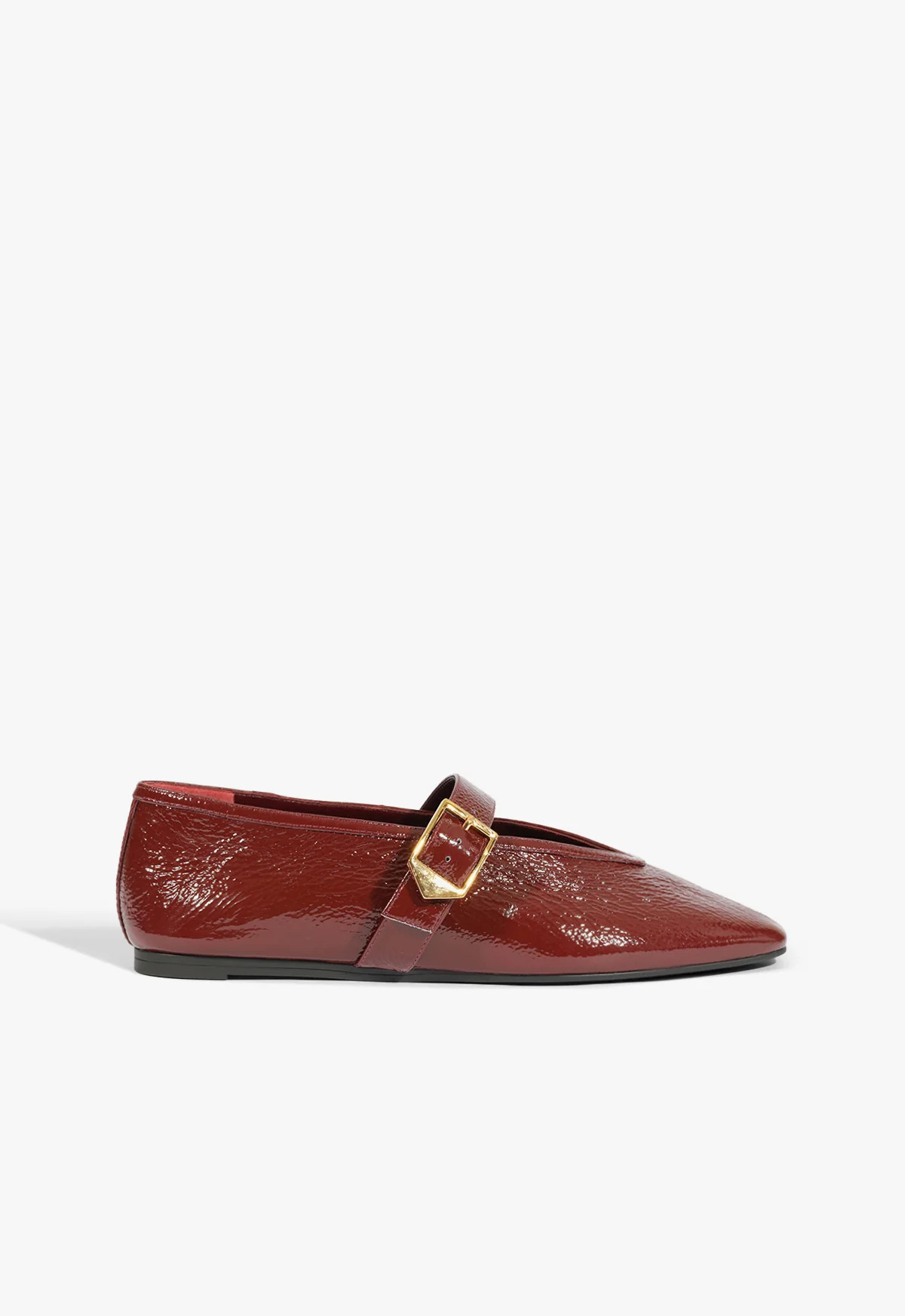 Courtney Buckle Patent Flat | Schutz (US)