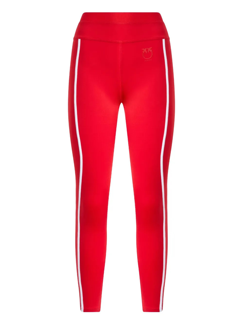PINKO side-stripe leggings - Red | Farfetch Global