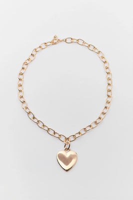 Gold Heart Chain Necklace | Avara