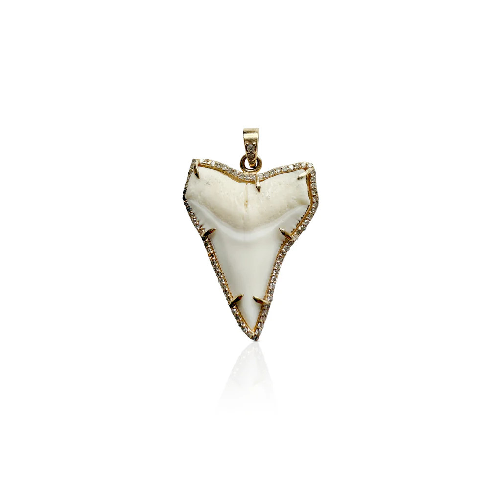 14k Pave Sharks Tooth | S. Carter Designs