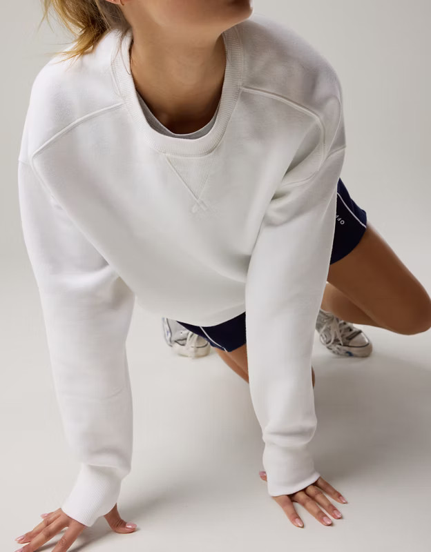 OFFLINE By Aerie Cloud Fleece Oversized Crewneck | Aerie