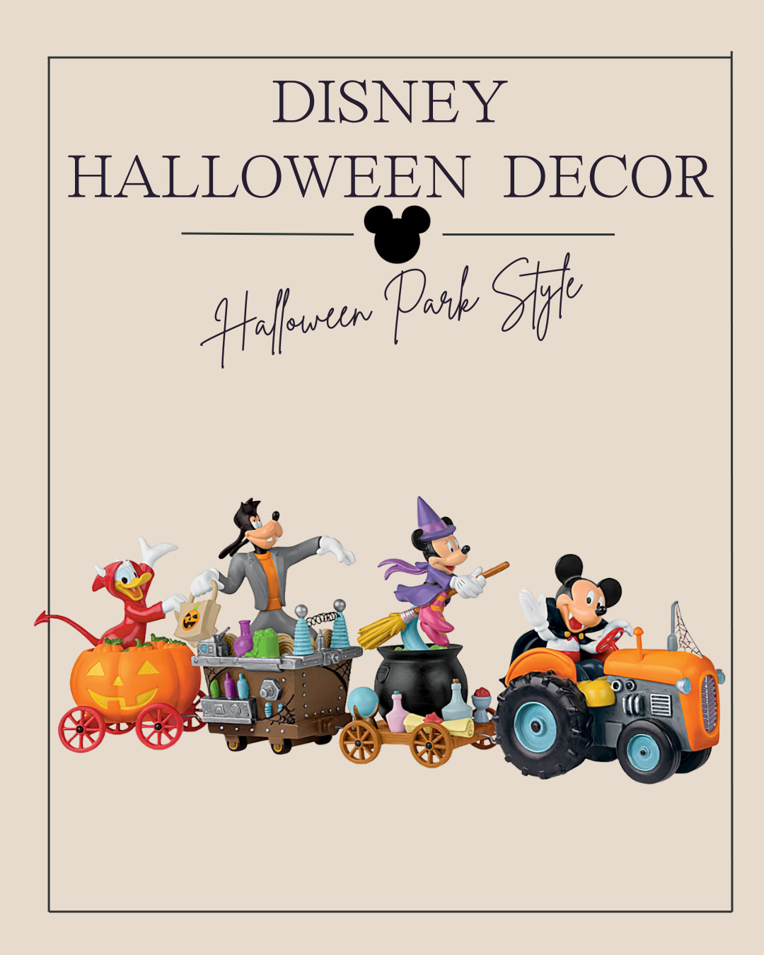 Cute Disney Halloween tractor with all the characters in their costumes! 

 

 #LTKSeasonal #LTKHome