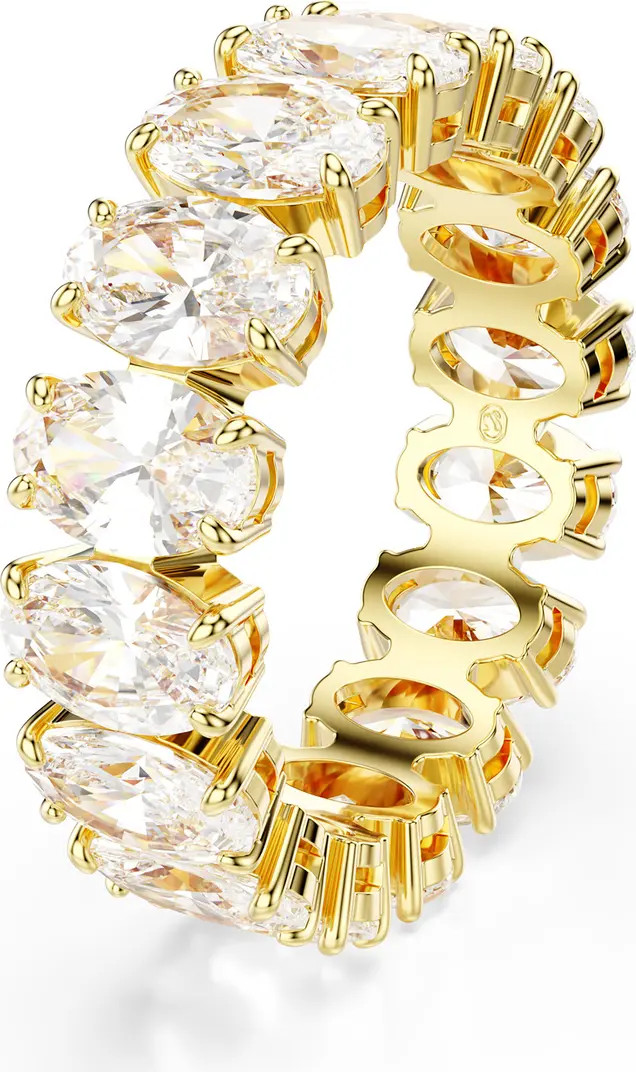 Swarovski Matrix Oval Cut Crystal Eternity Ring | Nordstrom | Nordstrom