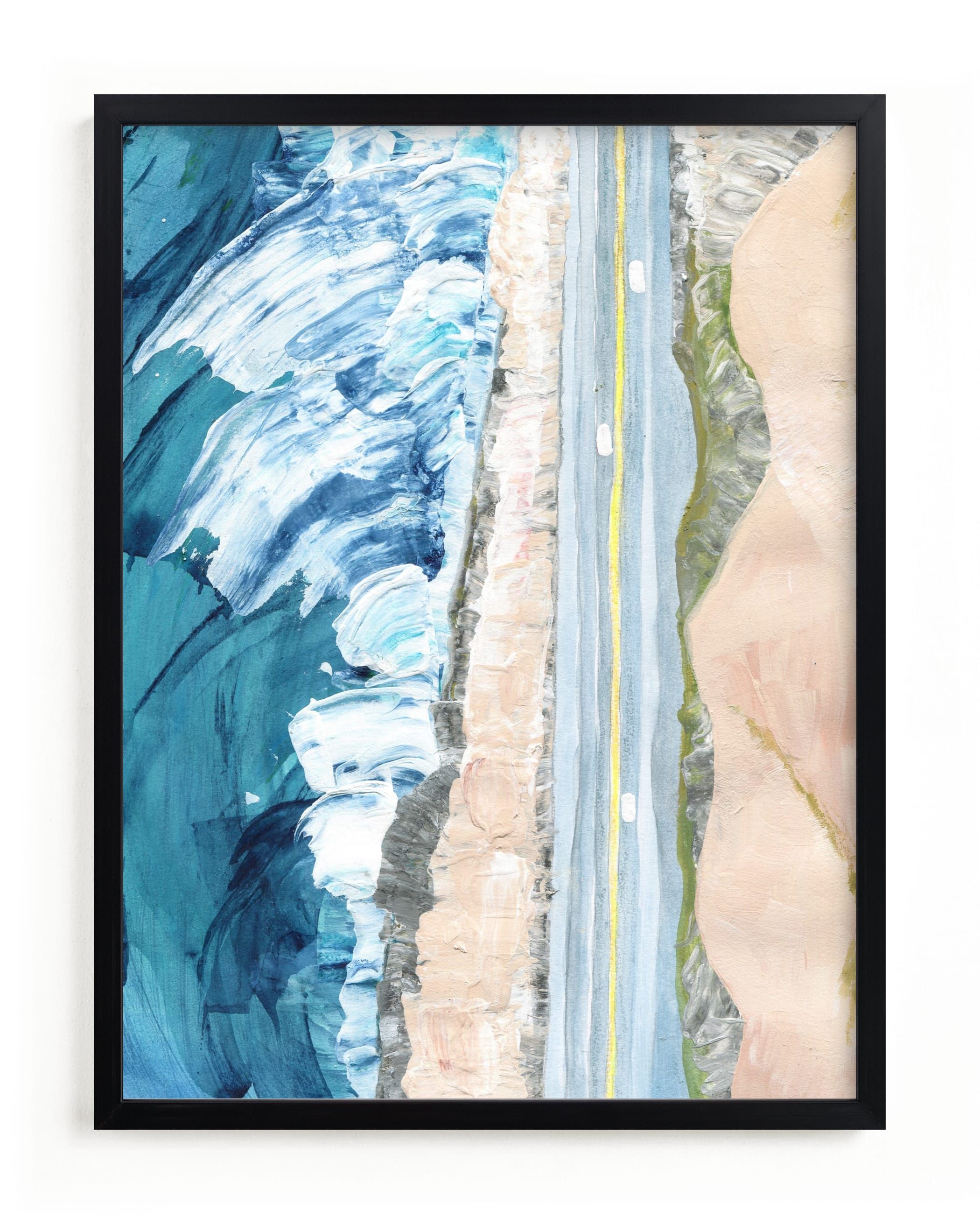 "Pacific Coast Highway" - Painting Limited Edition Art Print by Denise Wong. | Minted