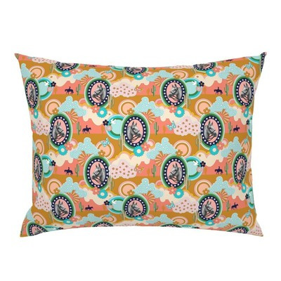Sunset Horse Western 1970S Pop Art Clouds Stars Pillow Sham by Spoonflower | eBay US