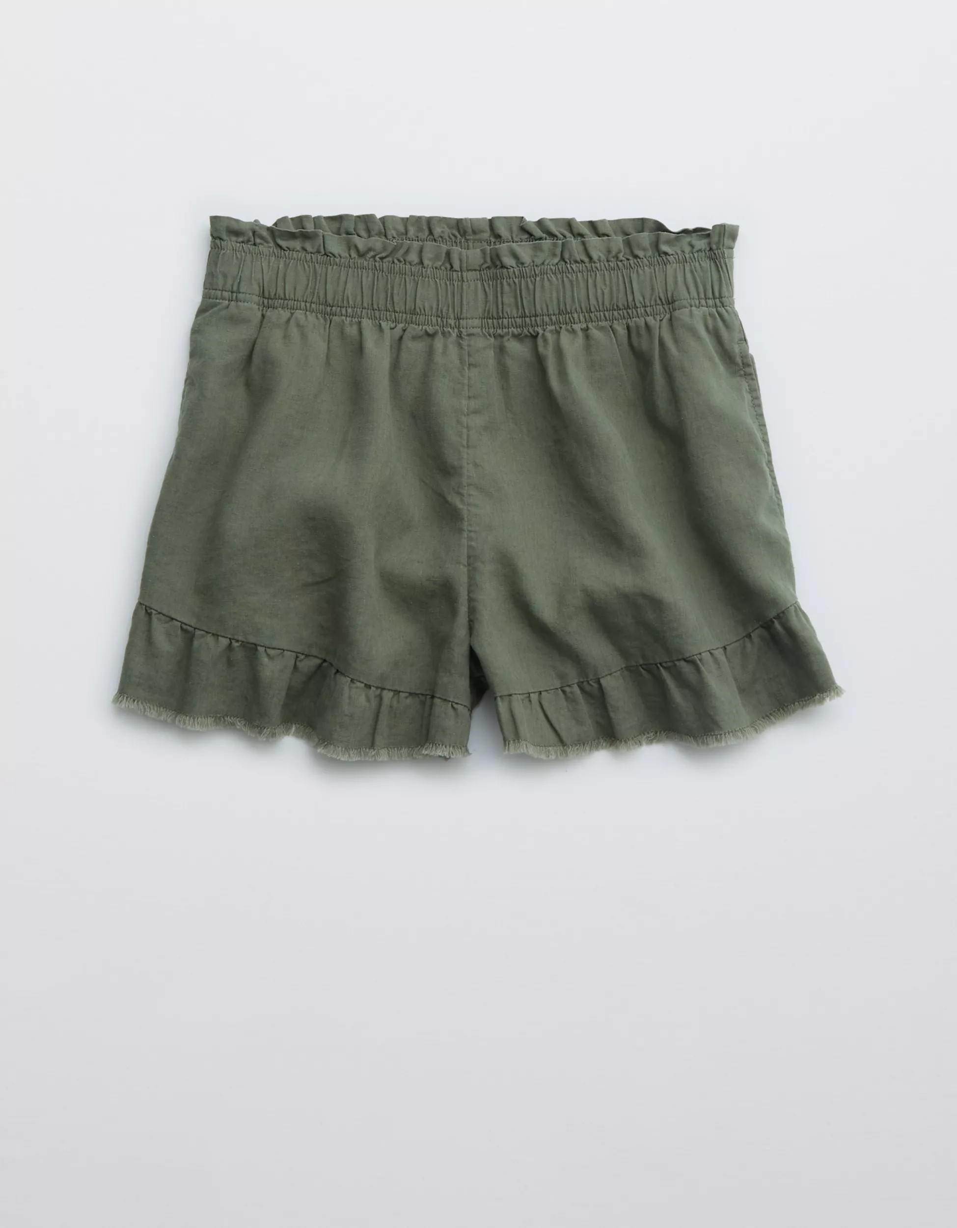 Aerie High Waisted Ruffle Short | American Eagle Outfitters (US & CA)