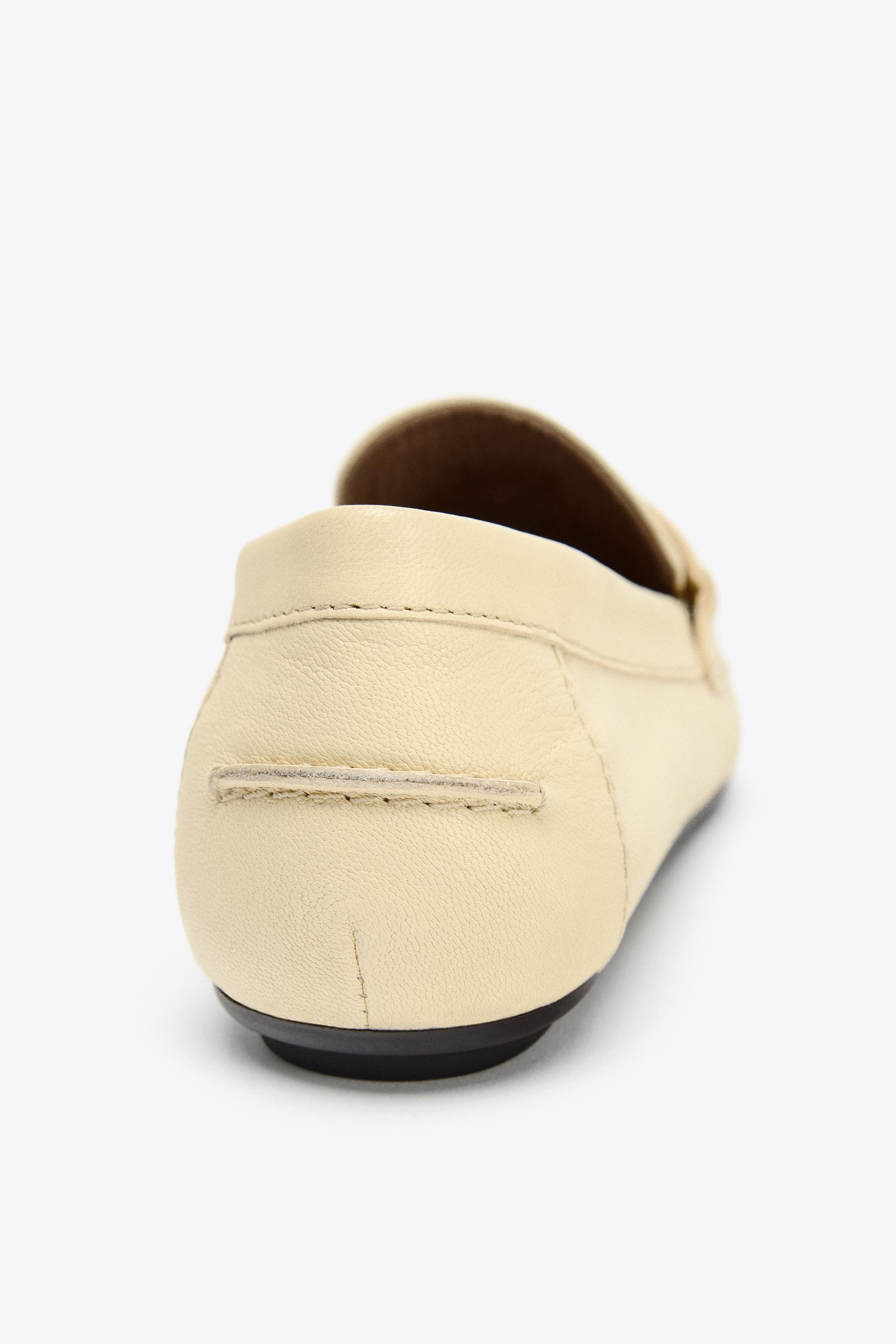 LEATHER PENNY LOAFERS | Zara US