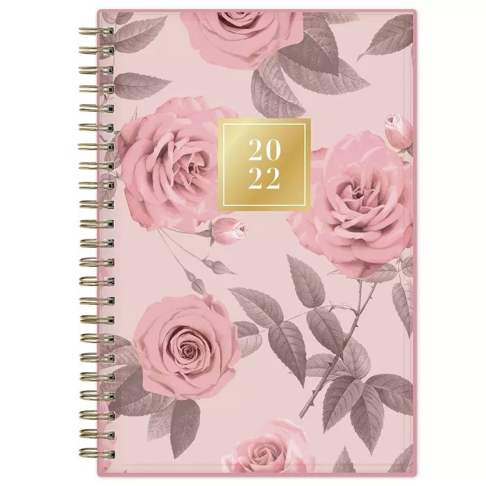2022 Planner 5" x 8" Weekly/Monthly Wirebound Clear Pocket Cover Rosalyn - Rachel Parcell by Blue... | Target