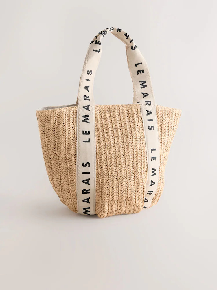 Natural Raffia Effect Shoulder Bag | Next US