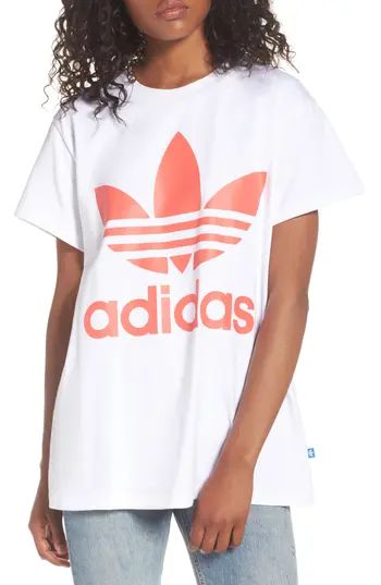 Women's Adidas Originals Trefoil Logo Tee, Size X-Small - White | Nordstrom