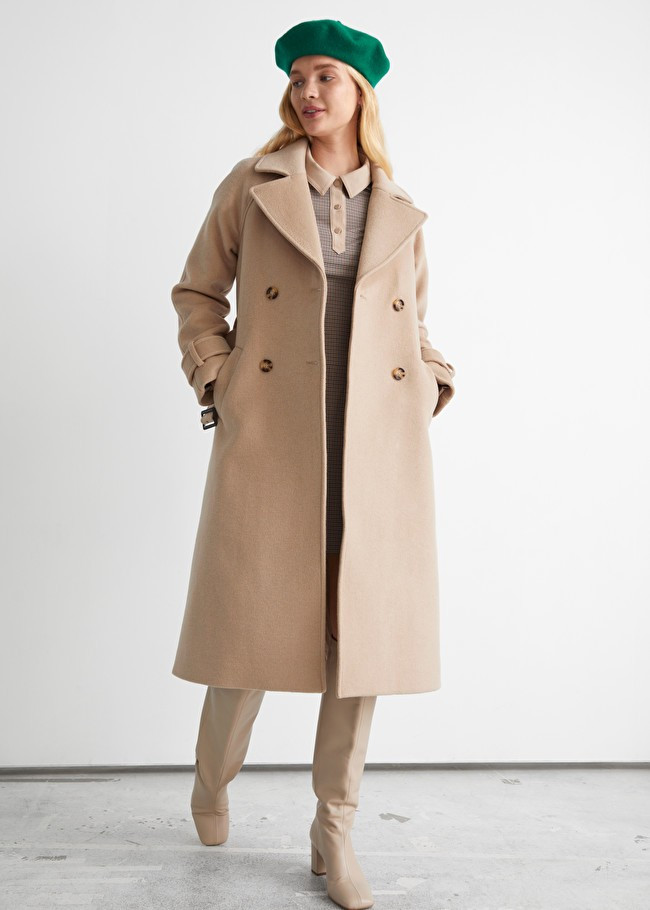 Belted Wool Coat | Winter Coat | Camel Coat | Fall Coat | & Other Stories (EU + UK)