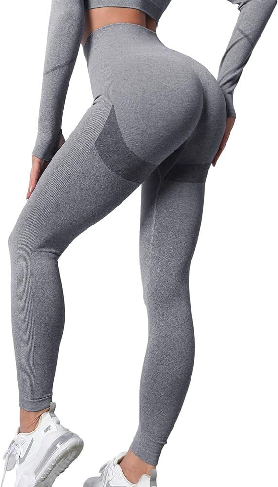 LASLULU Women Butt Lifting Anti Cellulite Scrunch Leggings Workout Sport Tights | Amazon (US)