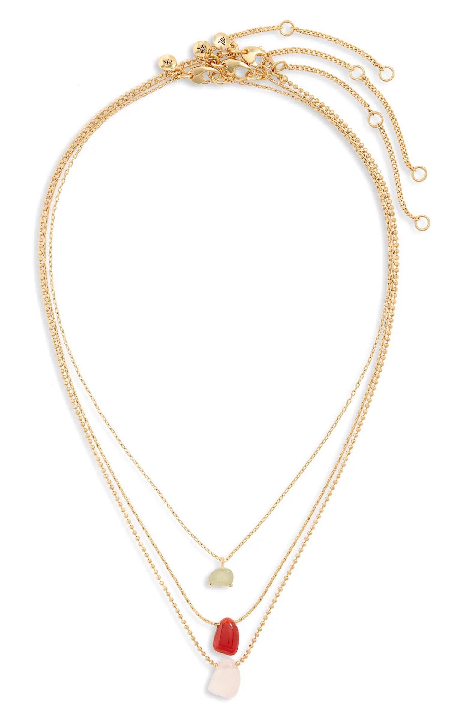 Stone Collection Set of 3 Necklaces | Nordstrom