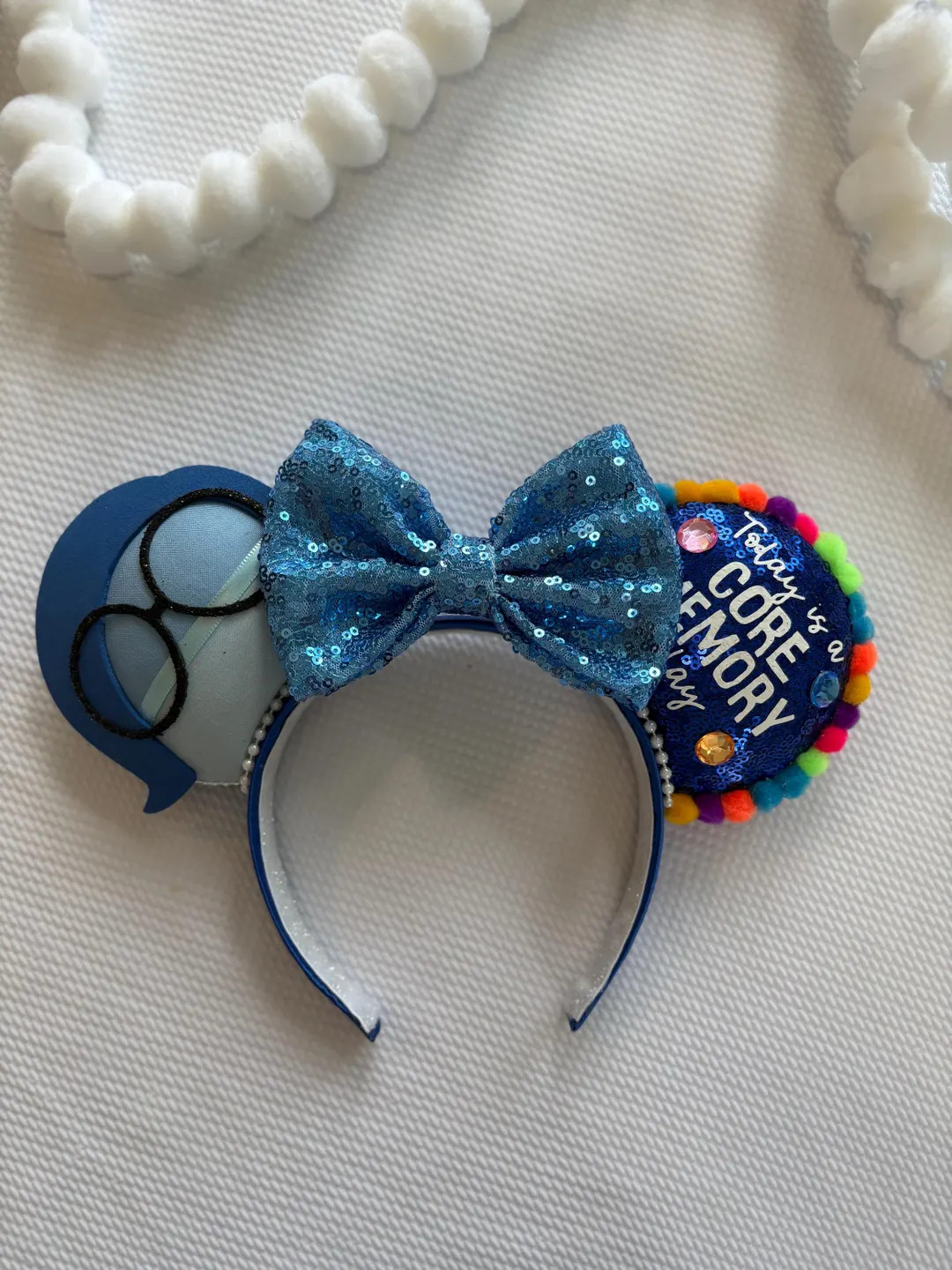 Sadness Mouse Ears: Inside Out Inspired Park Headband, Customizable, Emotions Ear - Etsy | Etsy (US)