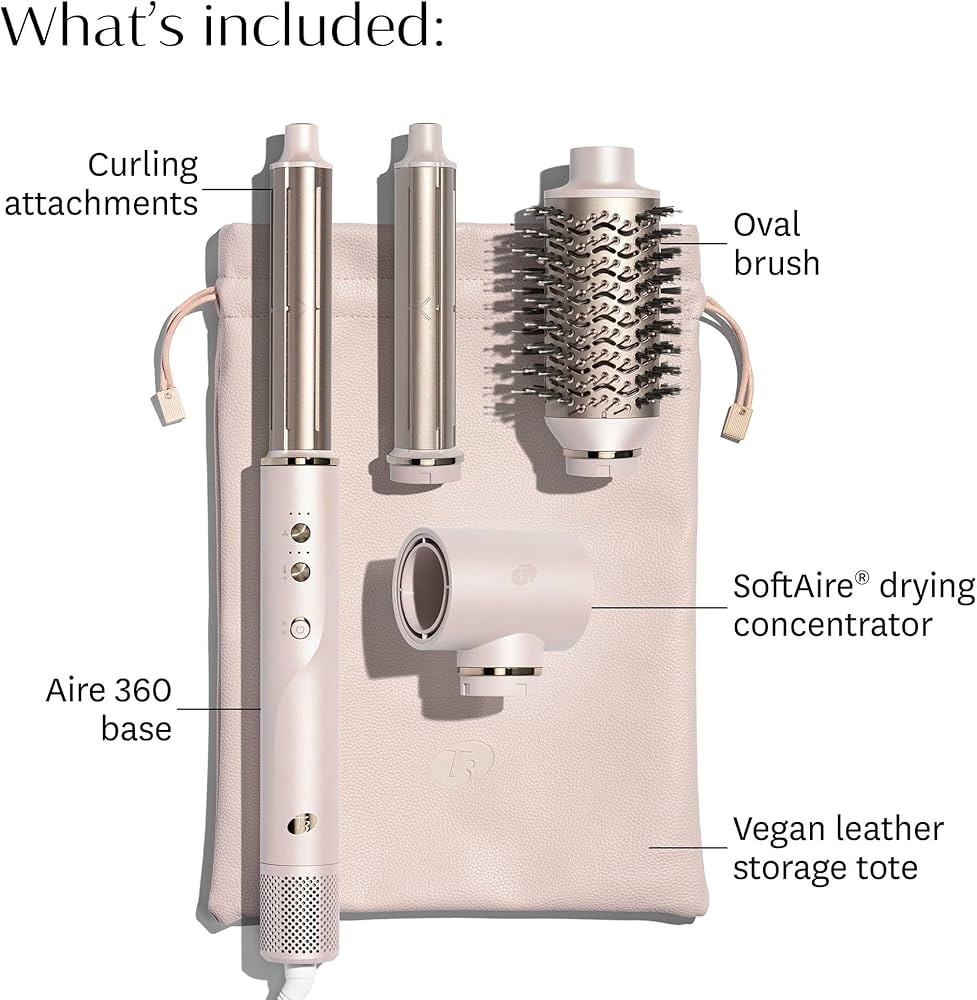 T3 Aire 360 Multi-Styler & Blowout System, Rapid Drying Hair Dryer, Ceramic Curling Attachments, ... | Amazon (US)