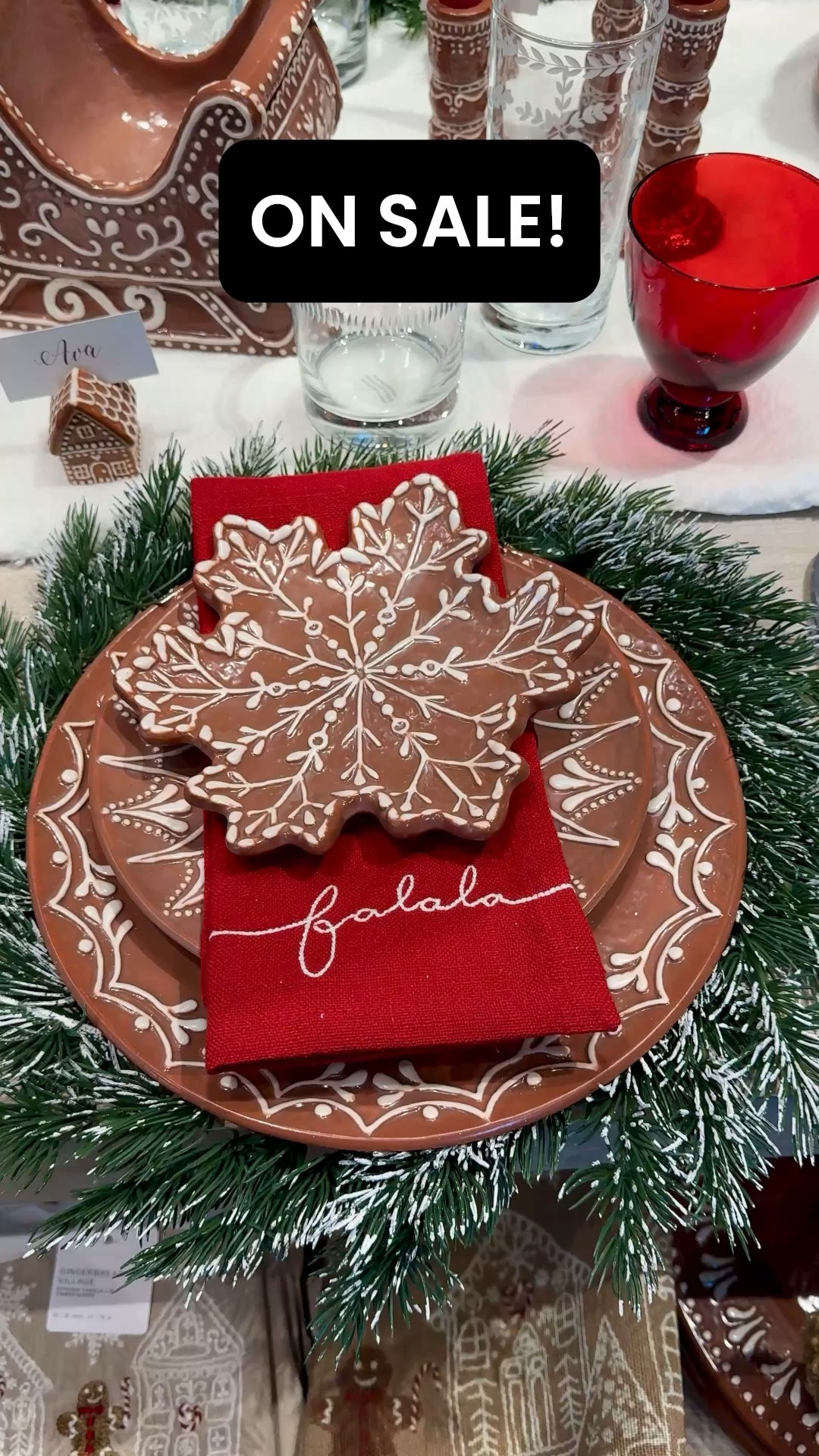 Pottery Barn Gingerbread plates on sale for Black Friday! #blackfriday  #potterybarn #christmastable #gingerbread 

#LTKHome #LTKHoliday #LTKSaleAlert