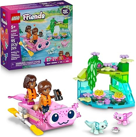 LEGO Friends Axolotl Adventure Boat Building Toy for Girls & Boys - Pretend Play Set for Kids, Ag... | Amazon (US)