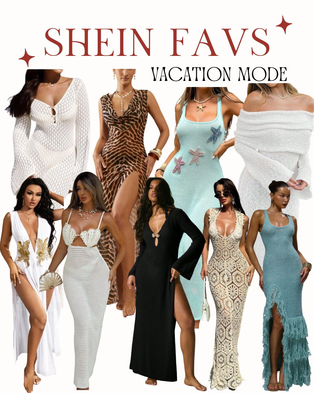 Beach vacation mode officially on!

These are my current favorite SHEIN dresses for a warm-weather getaway.

If you’re packing for a tropical trip, or resort stay, these easy dresses are the kind you’ll reach for every day. Comfortable, flattering, and perfect for travel outfits, vacation photos, and hot weather styling.

#SHEIN #BeachVacationOutfits #VacationDresses #SummerDressStyle #ResortWear #TropicalOutfits #VacationStyle  #TravelOutfits #BeachStyle #AffordableFashion #HolidayOutfits #LTKFinds #LTKStyle 

 #LTKTravel