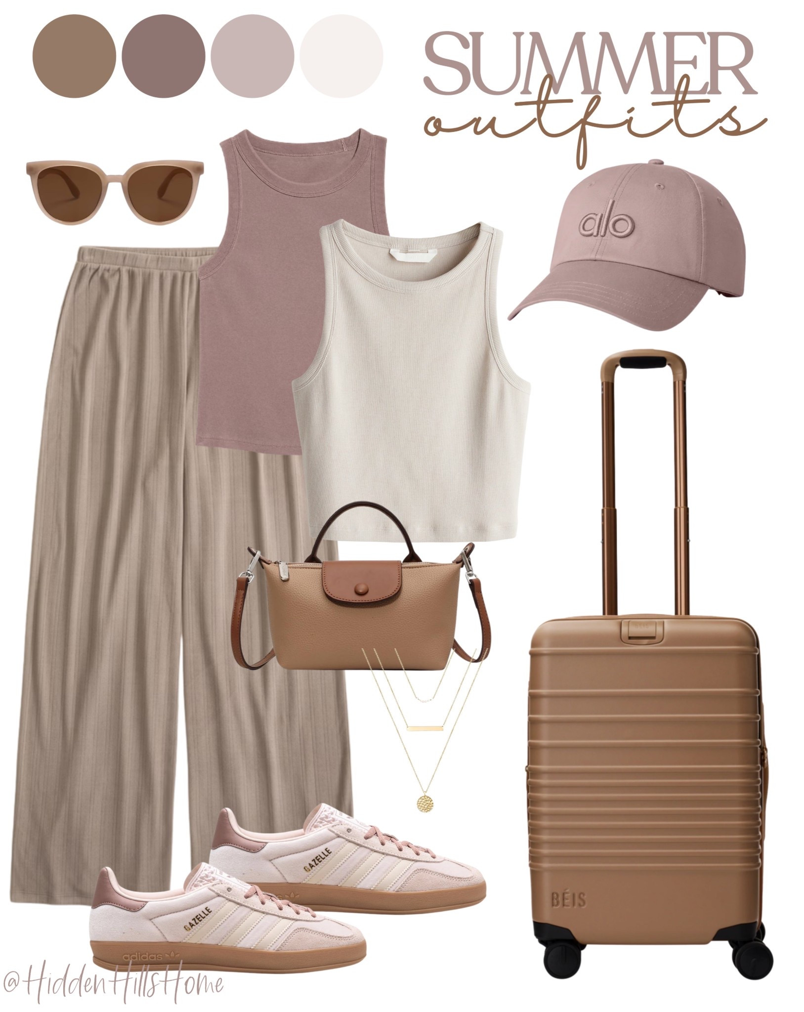 Cute summer outfit ideas! Outfit inspiration, travel outfit, suitcase, beis bag, adidas, amazon purse 

#LTKFindsUnder50 #LTKTravel #LTKSaleAlert