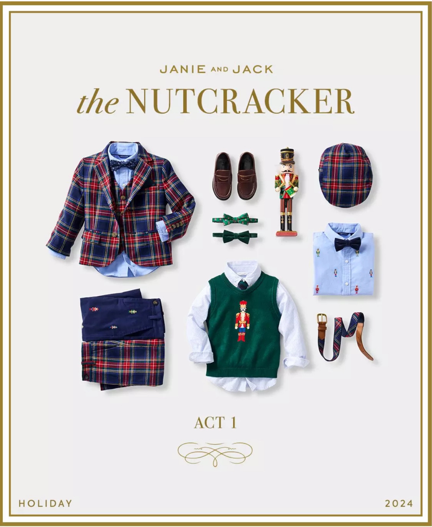 ✨Janie and Jack The Holiday Premiere Collection for Boys 6M-18YRS: The Nutcracker✨

Suit up for the season. Our classic blazer in pure wool features festive tartan and menswear-inspired details tailor-made for every holiday occasion.

Whether it's his first holiday or a family moment to remember, Janie and Jack Holiday Collection will make a statement in your Holiday Party and Christmas Cards!


Winter Outfit
Holiday outfit 
Christmas outfits 
Kids birthday gift guide
Children Christmas gift guide 
Christmas gift ideas
Christmas present
Nursery
Nursery decor 
Baby shower gift
Baby registry
Sale alert
New item alert
Baby hat
Baby shoes
Baby dress
Baby Santa hat
Newborn gift
Baby outfit
Christmas party outfits 
Baby keepsakes 
First Christmas outfits
Baby headband 
Girl Christmas outfits 
Girl dresses
Boy Christmas outfits 
Boy winter outfits 
Boy elegant outfits 
Boy party outfits
Boy holiday
Winter coat
Winter dress
Holiday dress
Christmas dress
Girls purse
Bow purse
Plaid Bow Headband
Plaid Puff Sleeve Dress
Bow flat
Boy blazer 
Boy shirt
Boy pants 
Boy vestt
Merry and bright 
Merry Christmas 
White Christmas 
Christmas family photo session outfits 
Photo session outfit inspo
Santa’s list
Gift guide for her
Gift guide for boys
Gifts for him 
Gifts for her
Wedding guest outfit for kids

#LTKGifts #LTKCyberweek
#LTKGiftGuide #LTKstyletip #LTKwedding #LTKfamily #LTKbump #LTKshoecrush
#liketkit #LTKFindsUnder50 #LTKFindsUnder100 #LTKItBag #LTKSaleAlert #LTKSeasonal

#LTKKids #LTKParties #LTKBaby