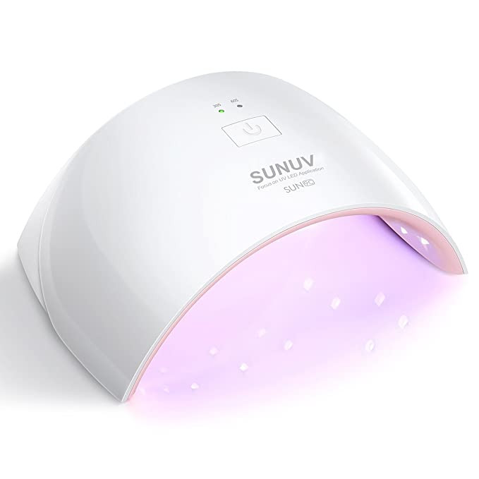 UV LED Nail Lamp,SUNUV Gel UV Light Nail Dryer for Gel Nail Polish 24W Curing Lamp with Sensor 2 ... | Amazon (US)