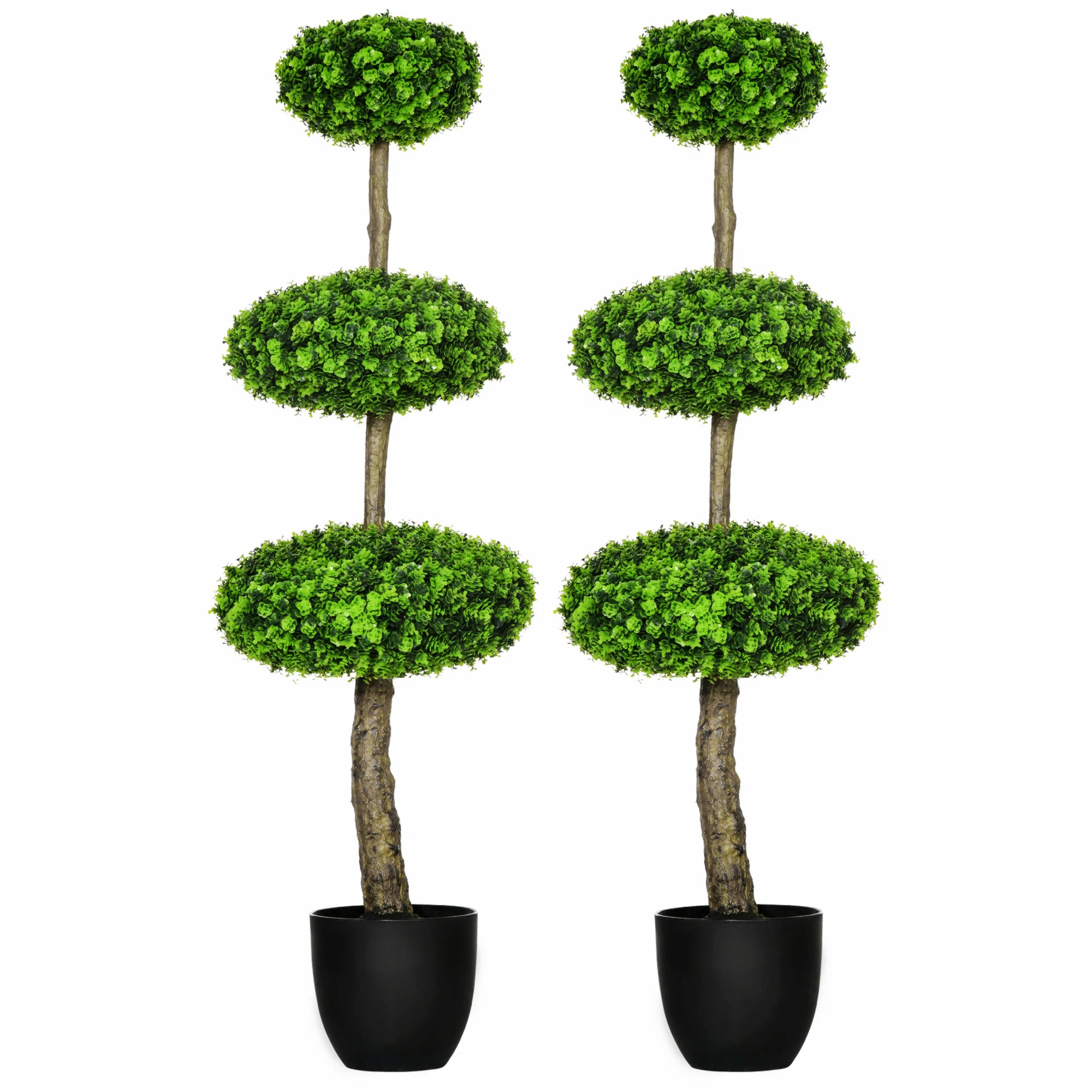 Primrue 2 - Piece 43.25" Artificial Boxwood Tree in Pot Set | Wayfair | Wayfair North America