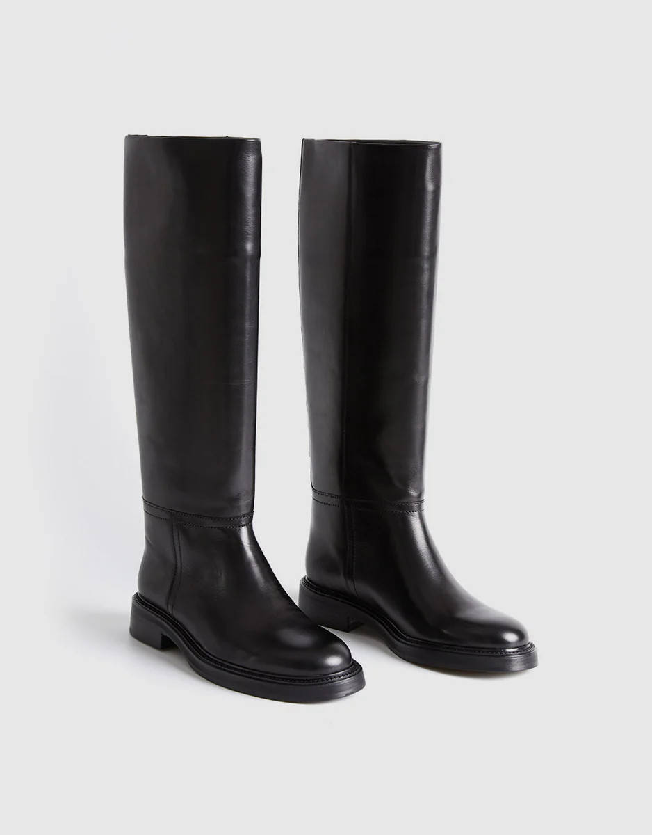 Leather Knee Boots | Urban Revivo