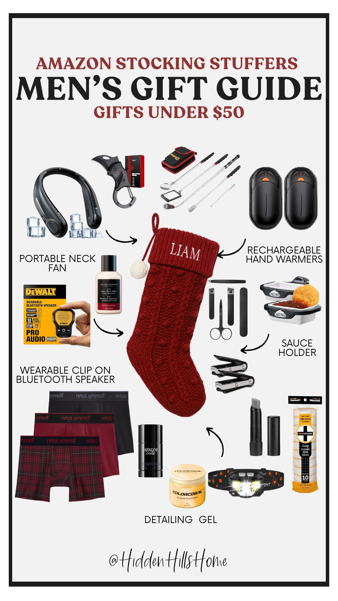 Amazon Gift guide men’s stocking stuffers! The best gift ideas for him under $50! Affordable stocking stuffers, gift guide, affordable gifts for him, holiday gift ideas, Christmas gift guide 

#LTKCyberWeek #LTKMens #LTKGiftGuide