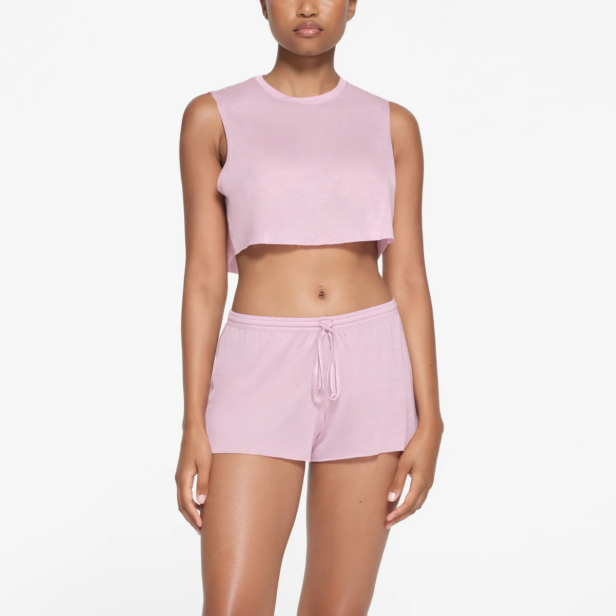KIM'S SLEEP SUPER CROPPED TANK | ORCHID | SKIMS (US)