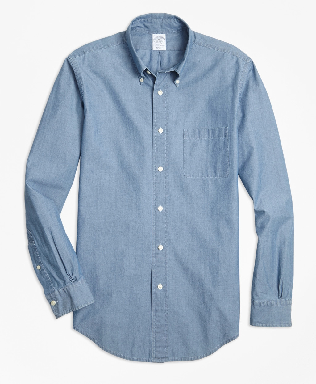 Brooks Brothers Men's Regent Fit Indigo Chambray Sport Shirt | Brooks Brothers