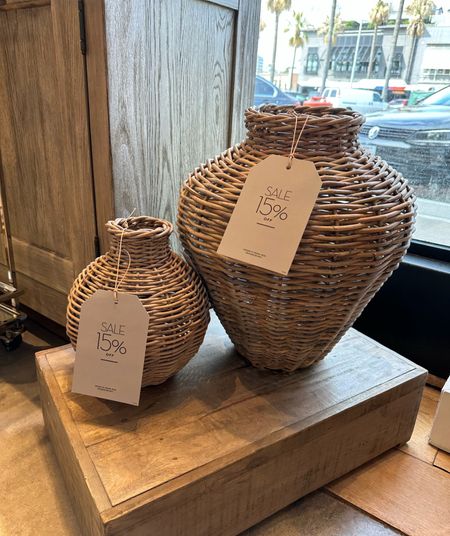 Check out these gorgeous woven vases from pottery barn and they’re on sale!! 

#LTKstyletip #LTKFind #LTKhome