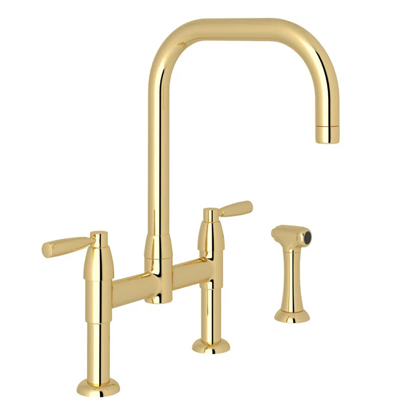 U.4279LS-ULB-2 Holborn Bridge Kitchen Faucet with Side Spray | Wayfair North America